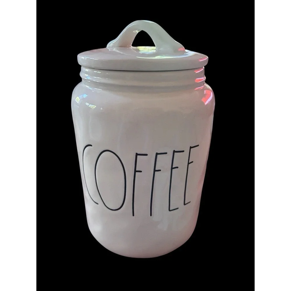 Rae Dunn Magenta 2017 COFFEE Canister Lid Ceramic 10.5